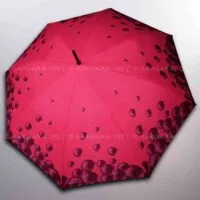 OMBRELLO LUNGO AUTOMATICO XL ANTIVENTO ULTRA+ . BUBBLES - FUCHSIA