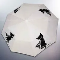 OMBRELLO AUTOMATICO ANTIVENTO ULTRA+ . BLACK CAT - IVORY